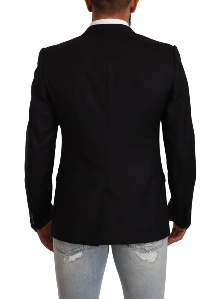 Exclusive black blazer made of virgin wool