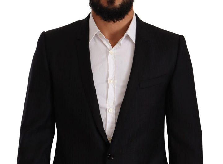 Exclusive black blazer made of virgin wool