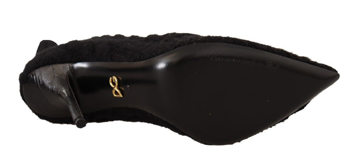 Schwarze Stretch-Socken Kniestrümpfe Schuhe