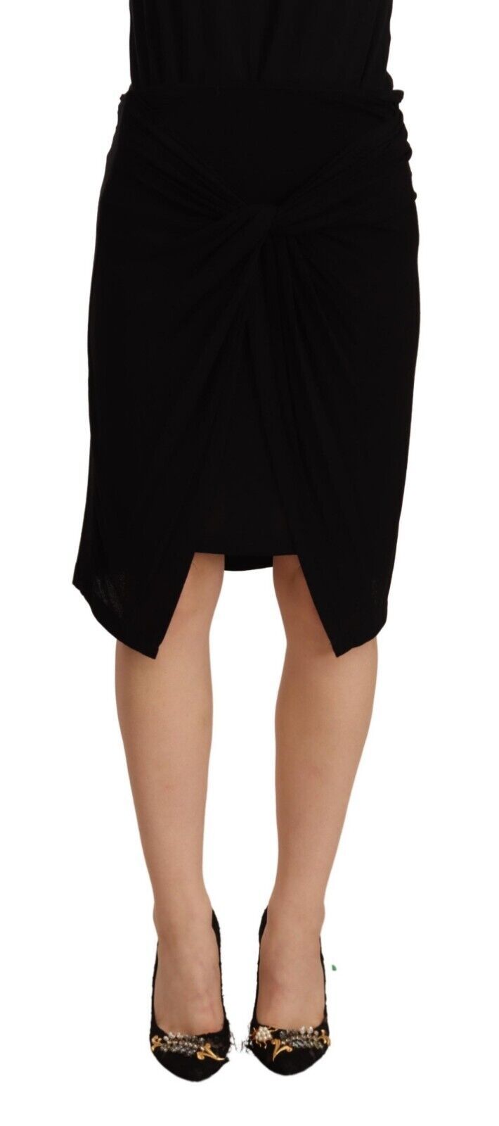 Elegant high-waisted pencil skirt
