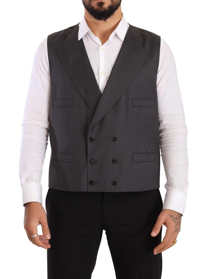 Grauer zweireihiger SICILIA-Blazer (2 Teile)
