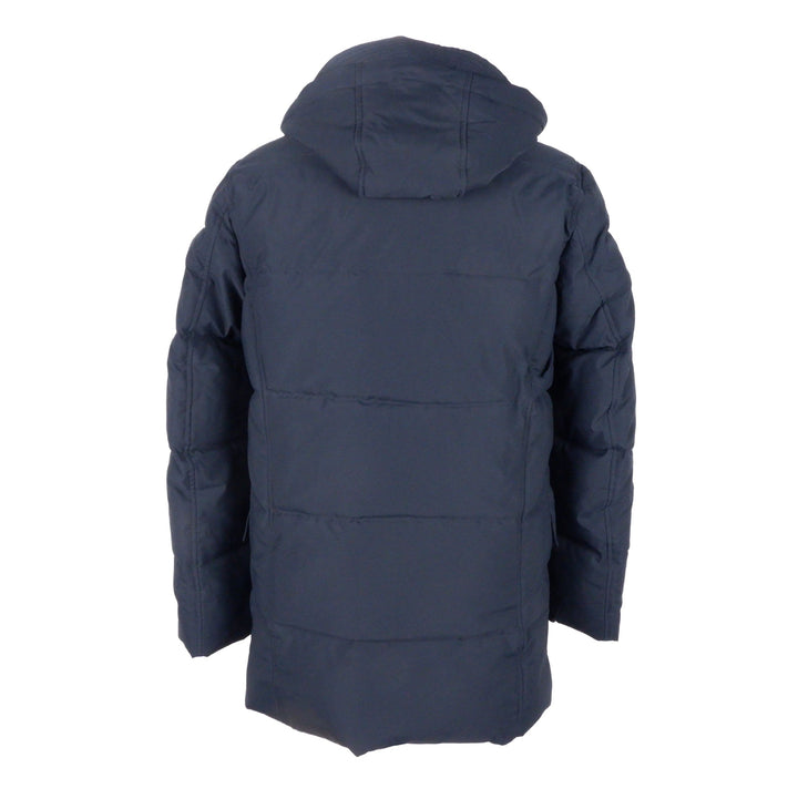 Glatte blaue Herren-Kapuzenjacke