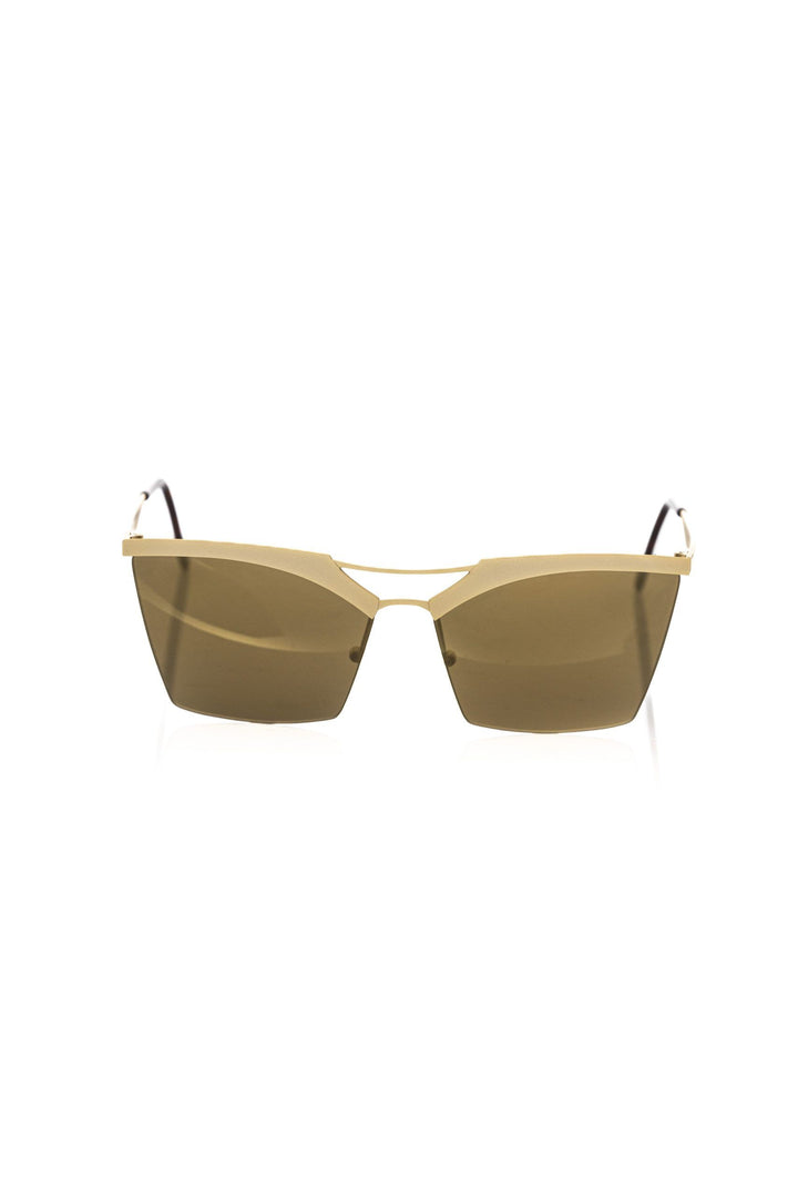 Gold metallic women's sunglasses