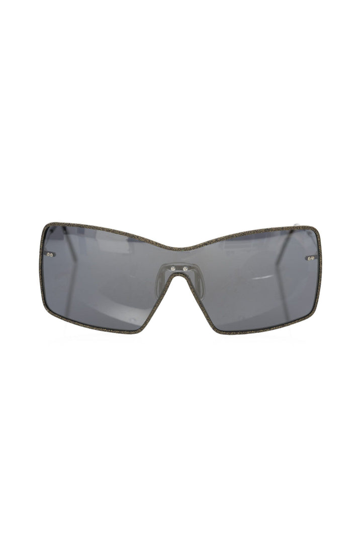 Schwarz Metallic Frauen Sonnenbrille