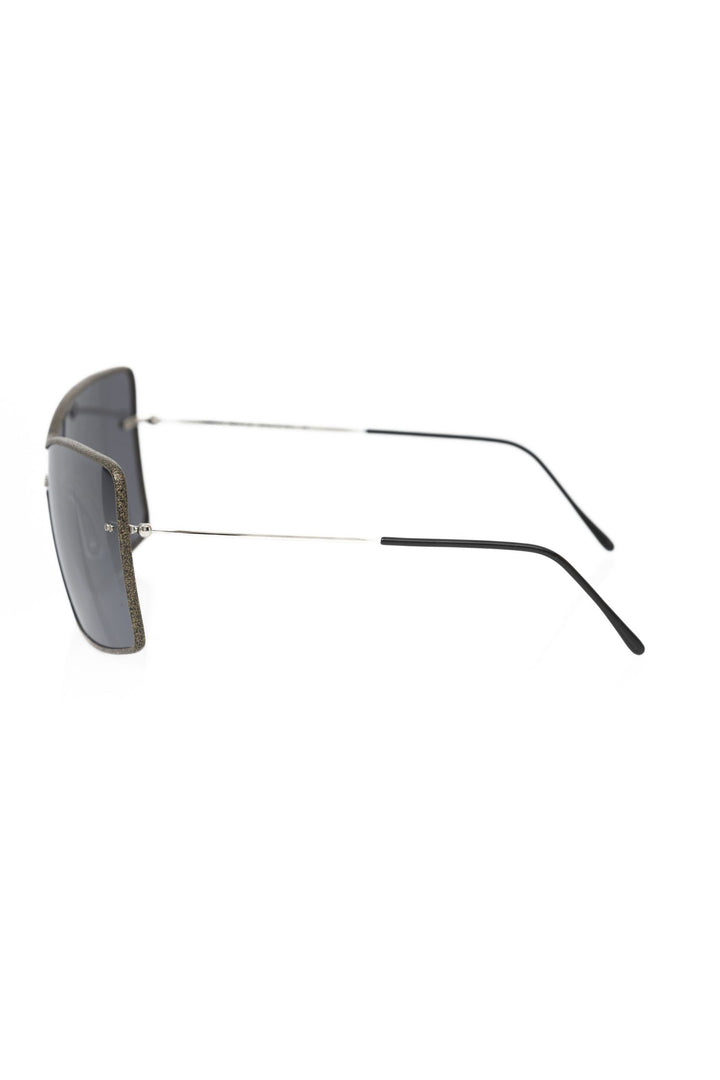Schwarz Metallic Frauen Sonnenbrille