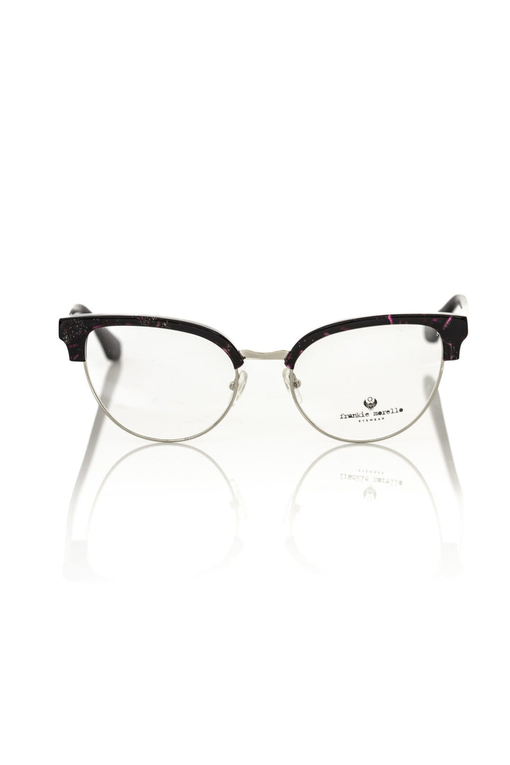 Damenbrille in Burgunderrot mit Metallic-Effekt