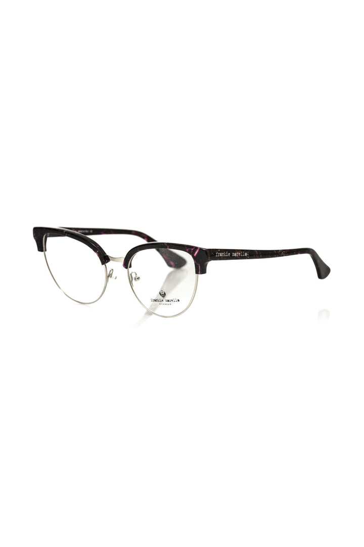 Damenbrille in Burgunderrot mit Metallic-Effekt