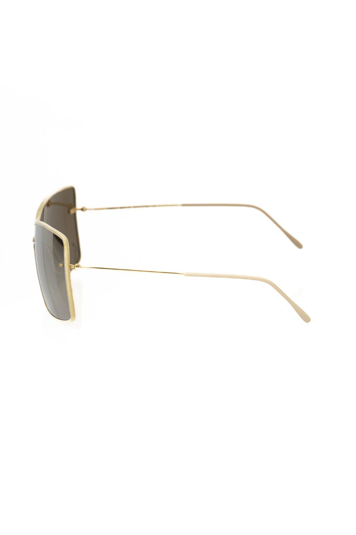 Gold Metallic Fiber Damen-Sonnenbrille