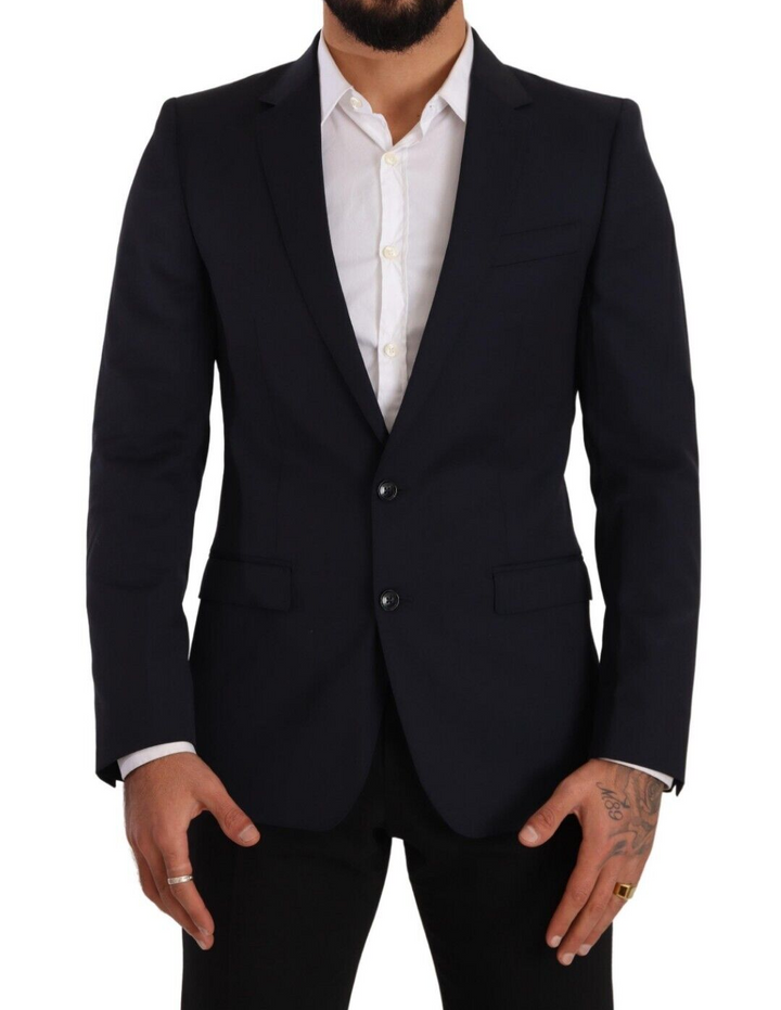 Dunkelblauer einreihiger Mantel MARTINI Blazer