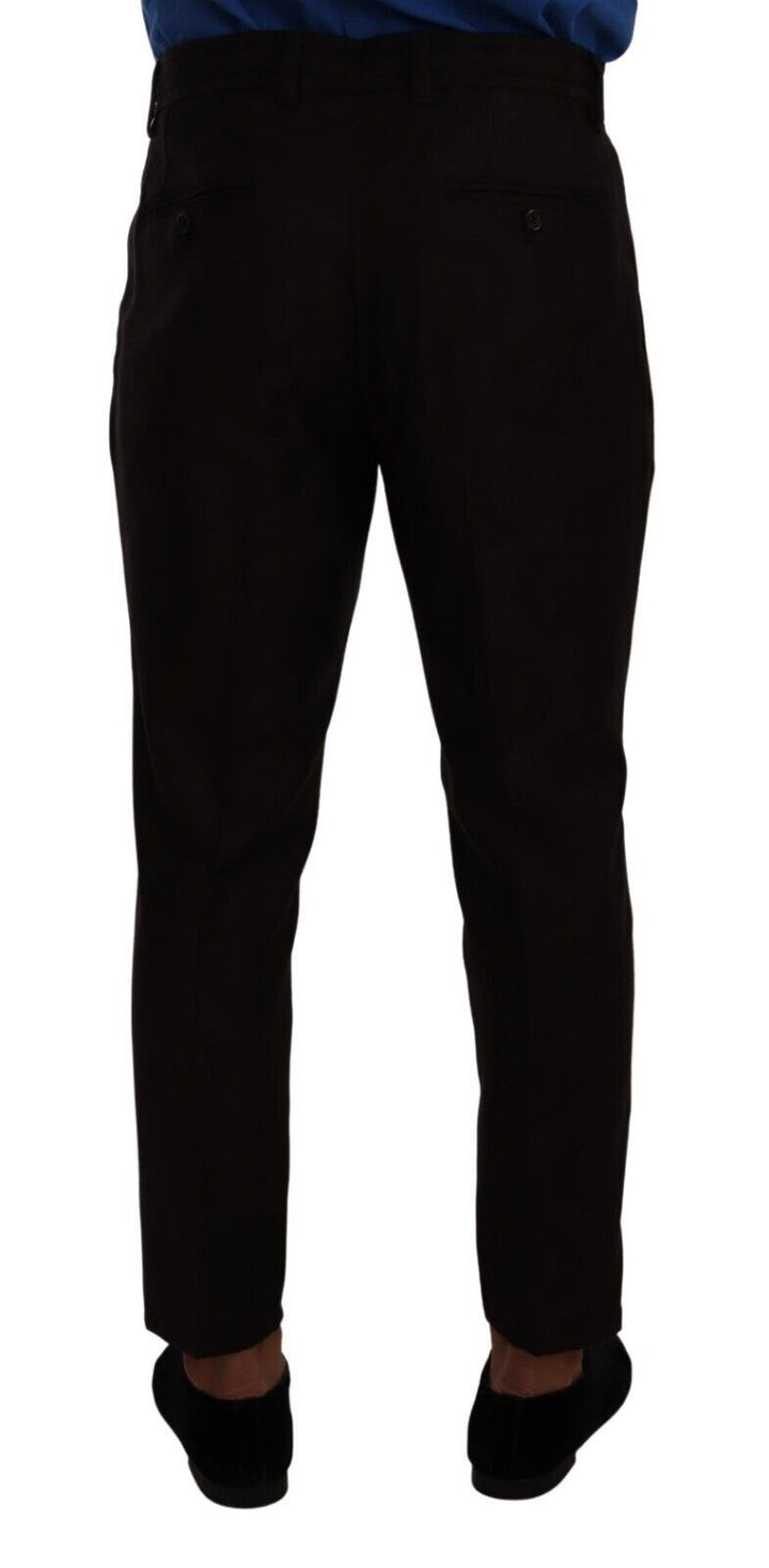 Bordeauxfarbene Wolle Herren Skinny Hosen Hosen