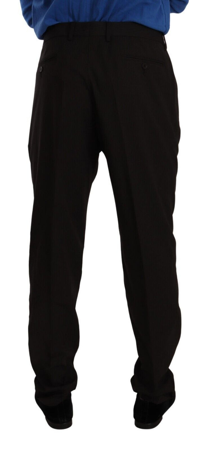 Braune Wolle Skinny Formal Dress Pants