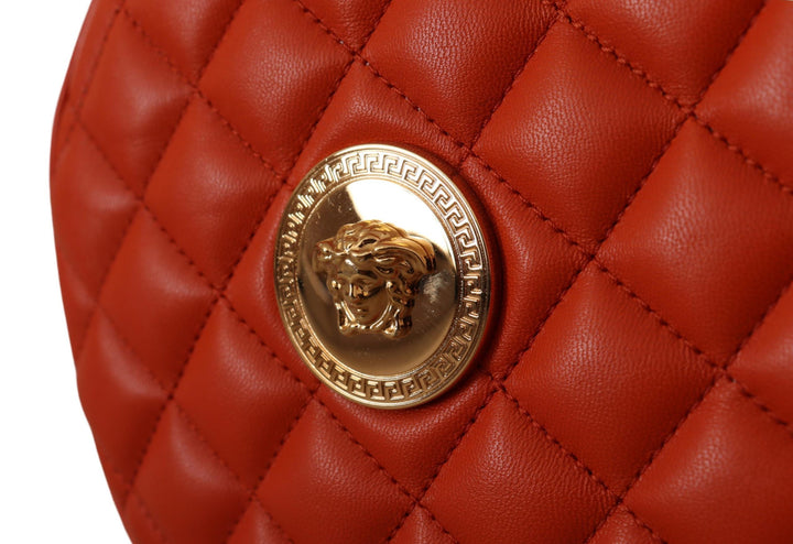 Elegante runde Crossbody-Tasche aus Nappaleder