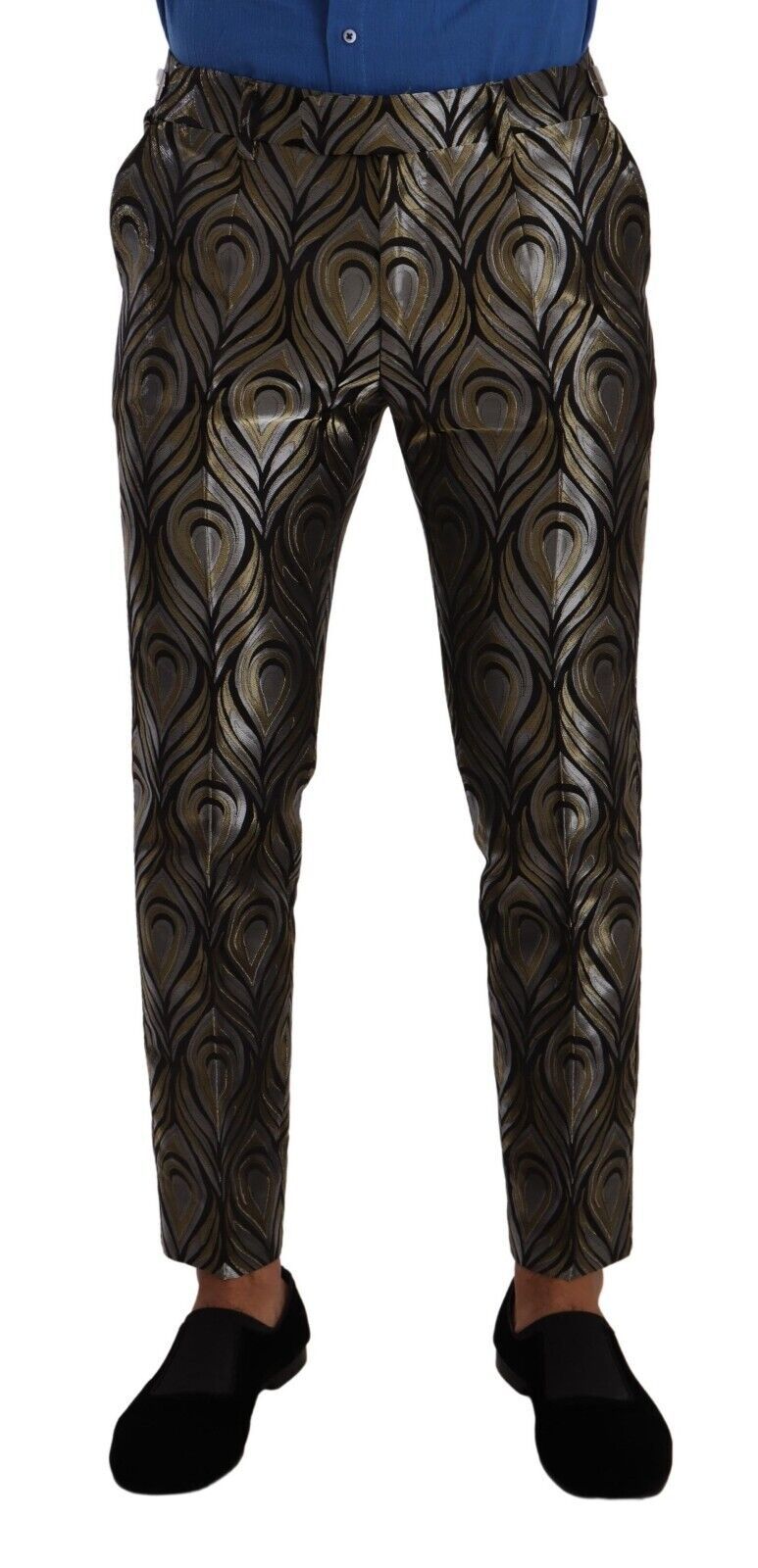 mens metallic dress pants Elegant slim fit metallic dress trousers – modemio