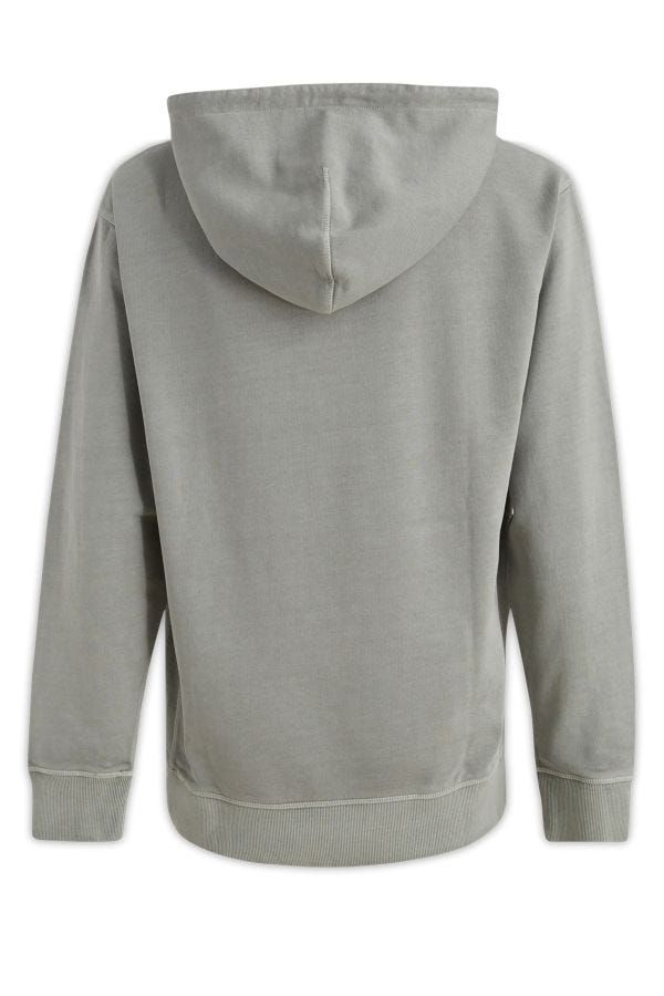Elegantes Sweatshirt mit Kapuze aus grauer Baumwolle