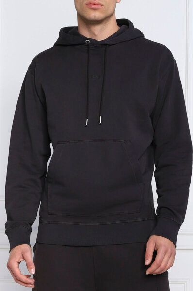 Elegantes Sweatshirt mit Kapuze aus dunkelblauer Baumwolle