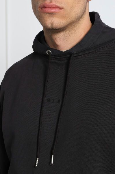 Elegantes Sweatshirt mit Kapuze aus dunkelblauer Baumwolle