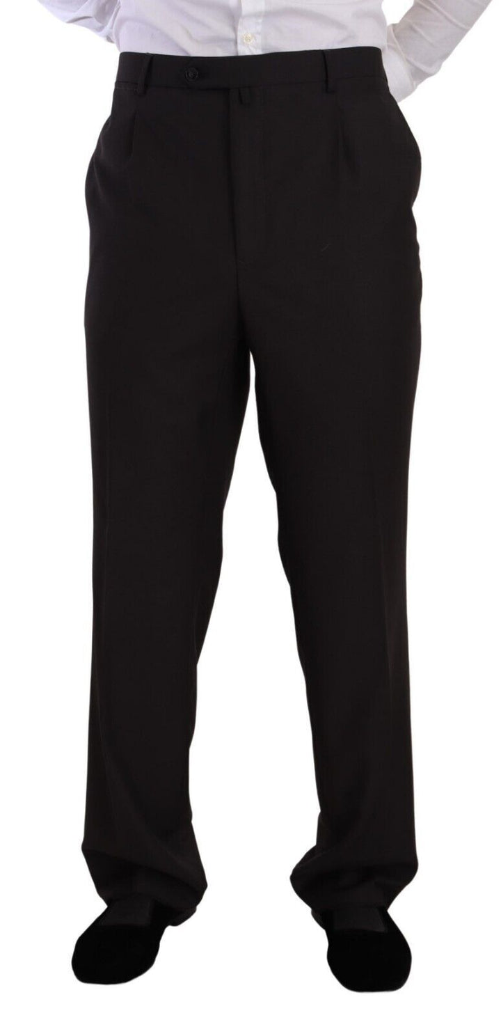 Grauer einreihiger formeller Anzug aus Polyester