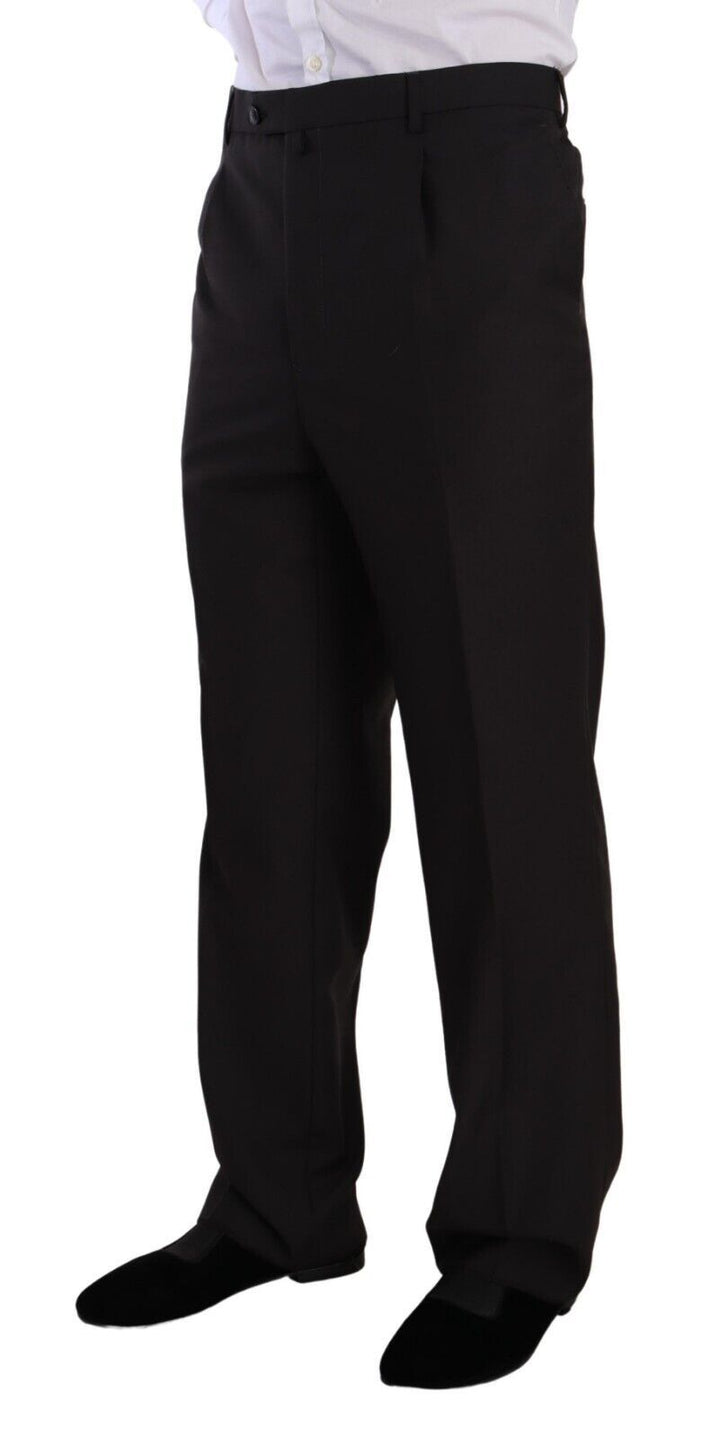 Grauer einreihiger formeller Anzug aus Polyester