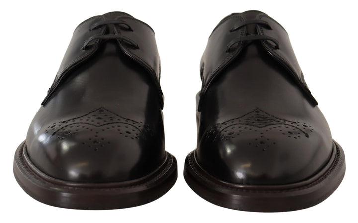 Elegant black derby shoes