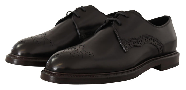 Elegant black derby shoes