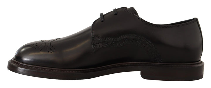 Elegant black derby shoes