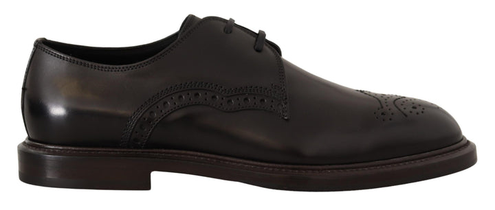 Elegant black derby shoes