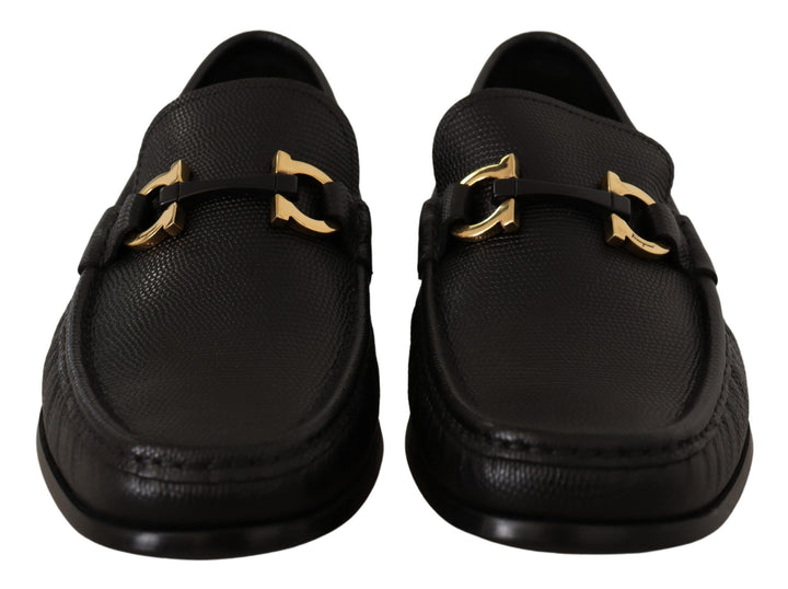 Elegante Loafers aus schwarzem Kalbsleder