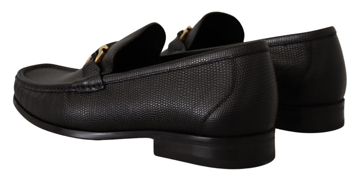 Elegante Loafers aus schwarzem Kalbsleder