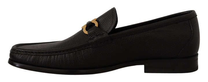 Elegante Loafers aus schwarzem Kalbsleder