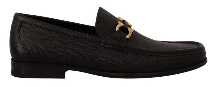 Elegante Loafers aus schwarzem Kalbsleder
