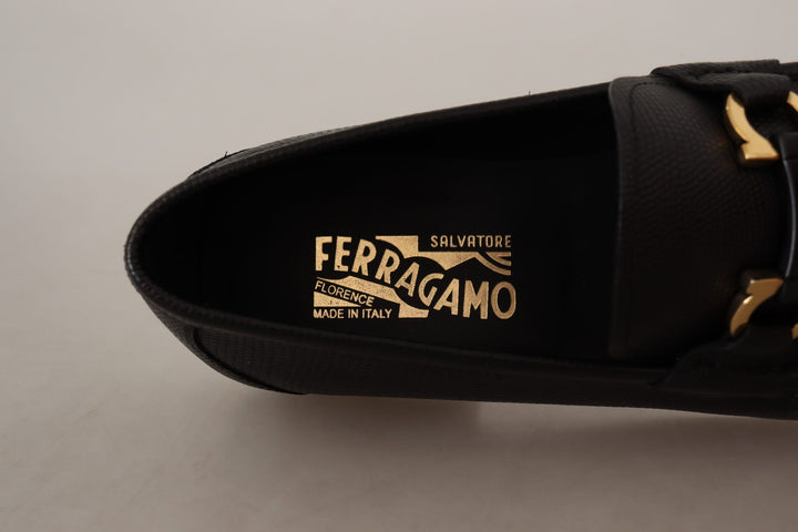 Elegante Loafers aus schwarzem Kalbsleder