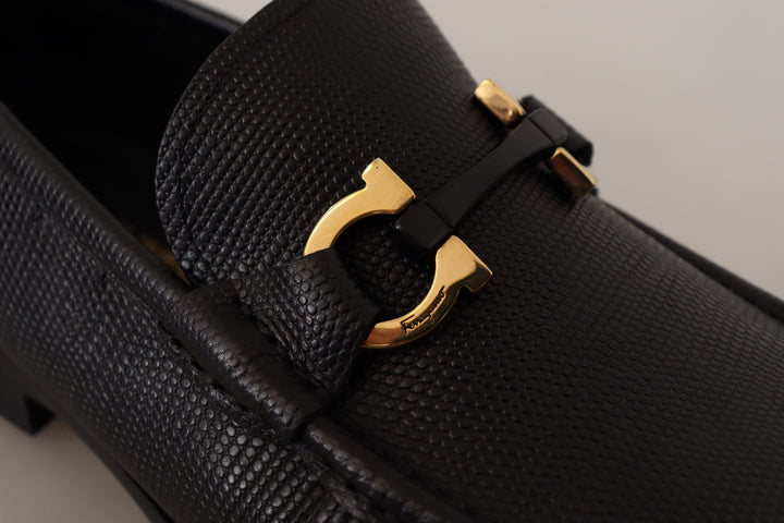 Elegante Loafers aus schwarzem Kalbsleder