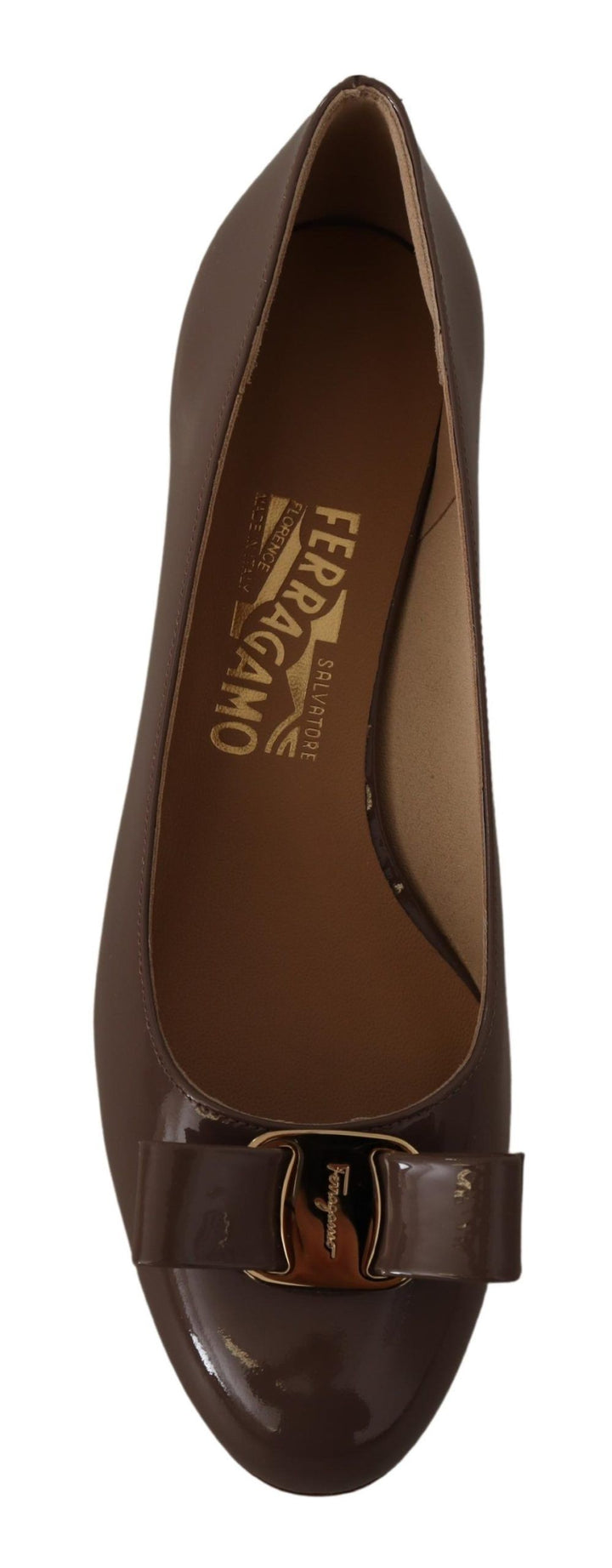 Elegante braune Kümmel-Pumps mit Vara-Schleife