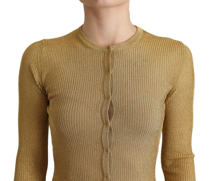 Glamorous cardigan with gold snap buttons