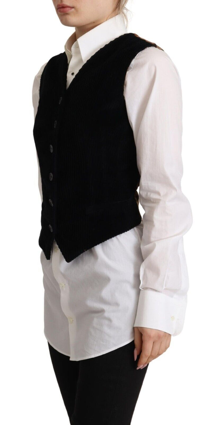 Elegant sleeveless V-neck vest top