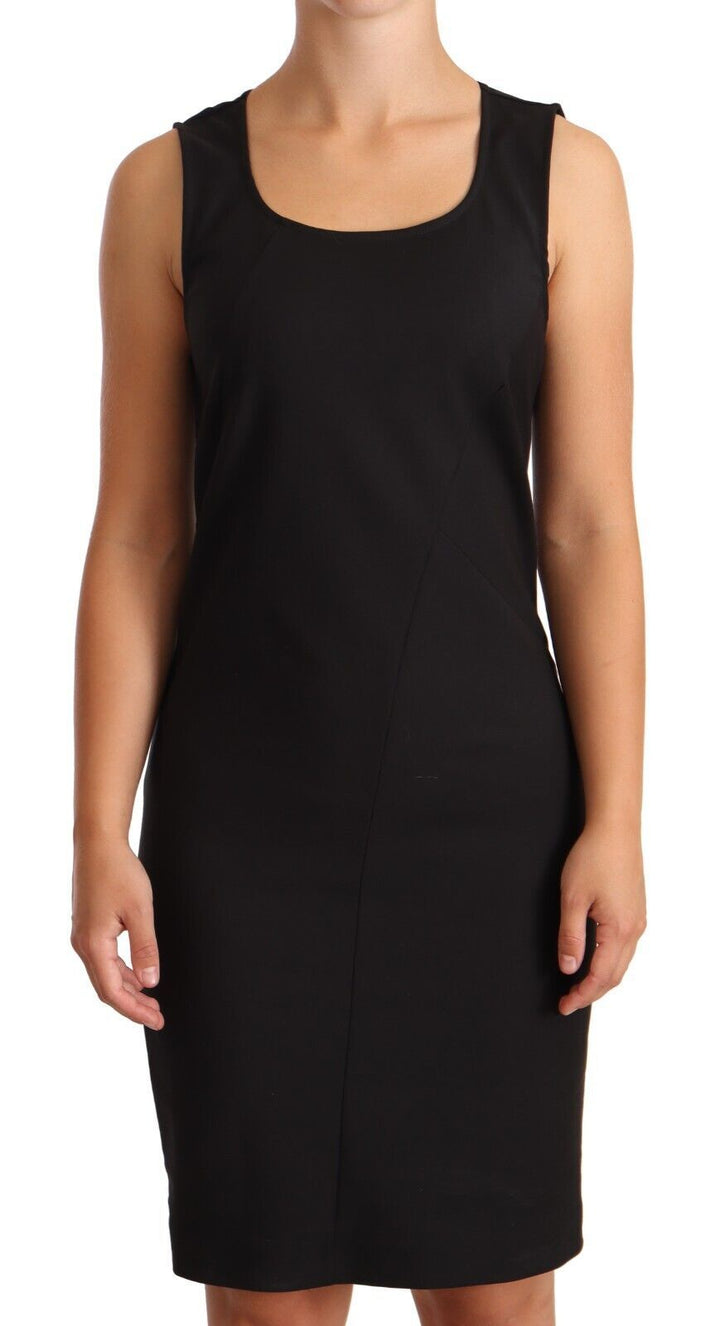 Elegant sleeveless sheath dress for knee-length