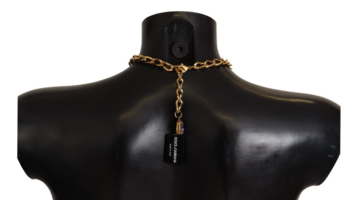 Elegant floral crystal necklace