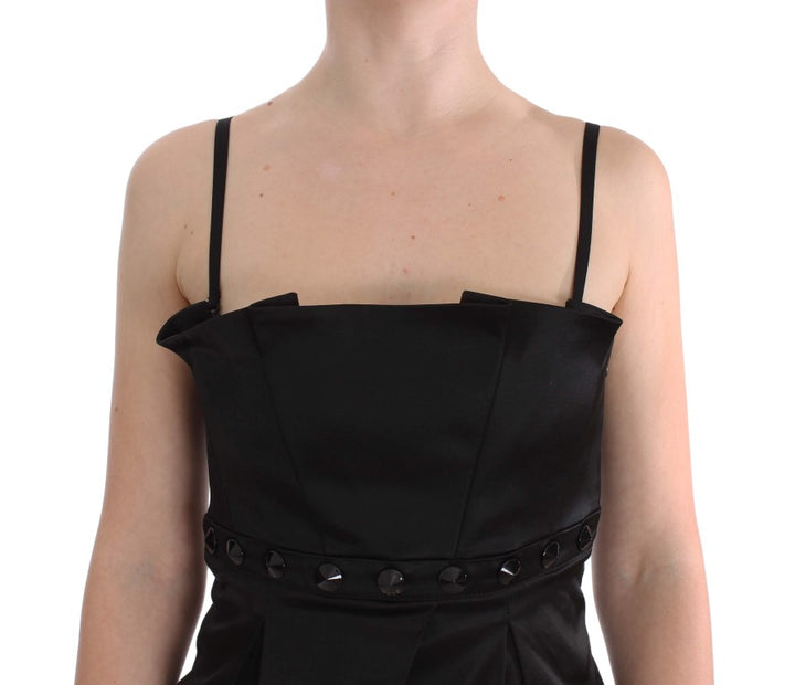 Elegant black evening cami top