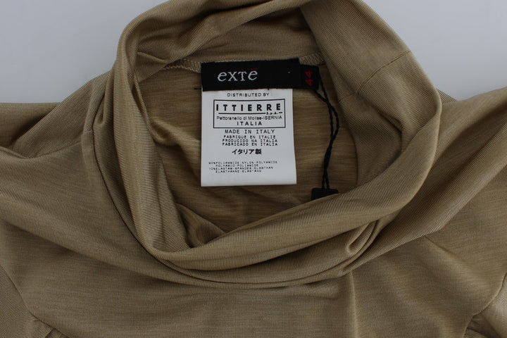 Glamorous gold turtleneck vest top