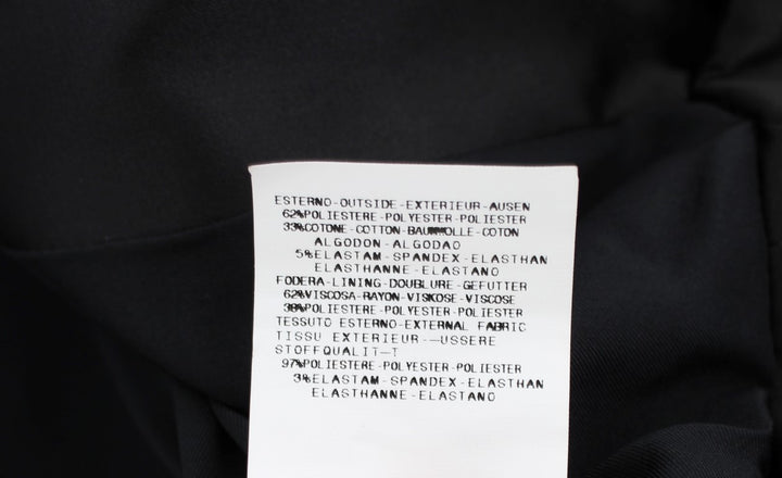 Schwarze einreihige Blazerjacke aus Stretch