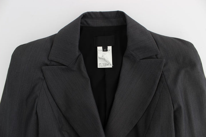 Chic pantsuit ensemble made of grey cotton blend