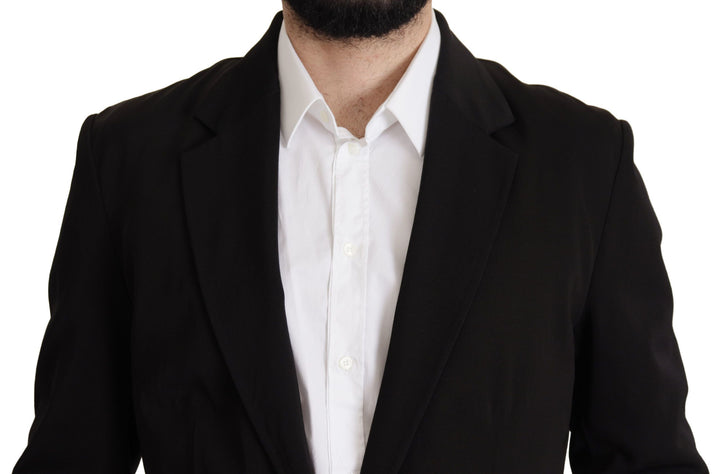 Elegant single-breasted jacket made of virgin wool