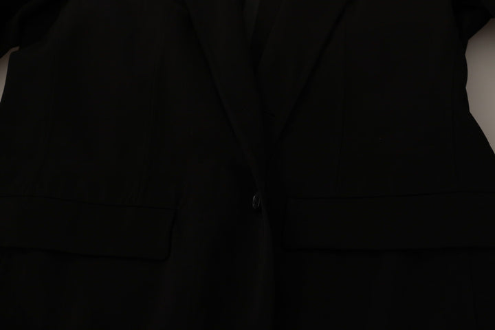 Elegant single-breasted jacket made of virgin wool