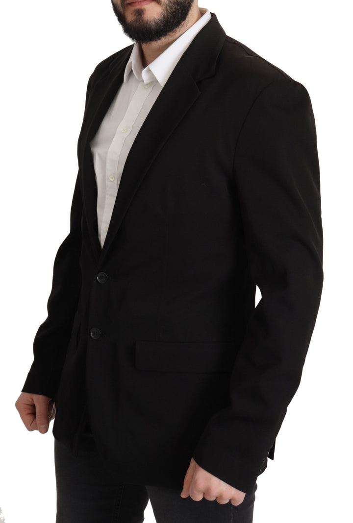 Elegant single-breasted jacket made of virgin wool