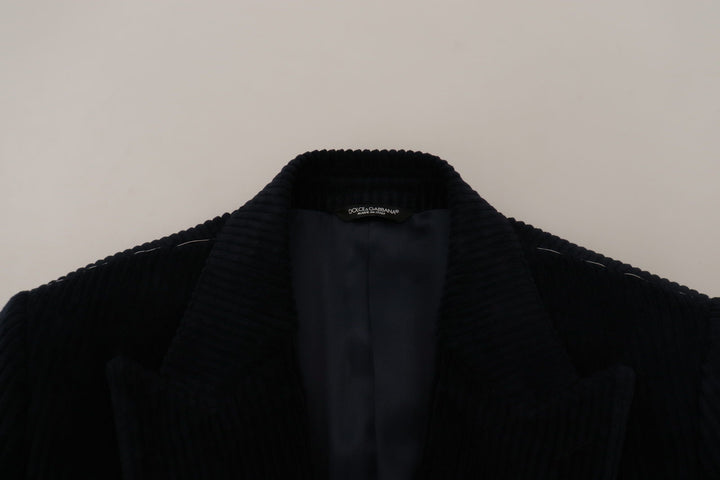 Schwarzer Baumwoll-Cardigan Langer Mantel Männer Jacke