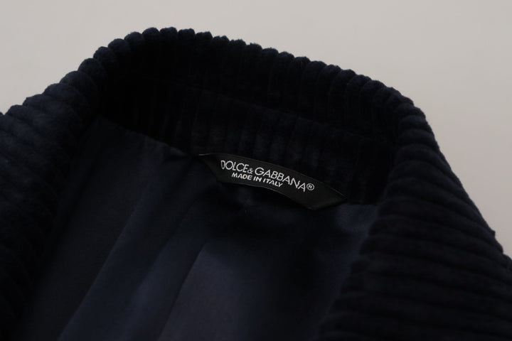 Schwarzer Baumwoll-Cardigan Langer Mantel Männer Jacke