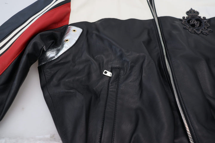 Elite Black Leather Bomber Jacket with Hood
