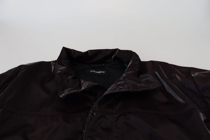 Elegant burgundy jacket with collar