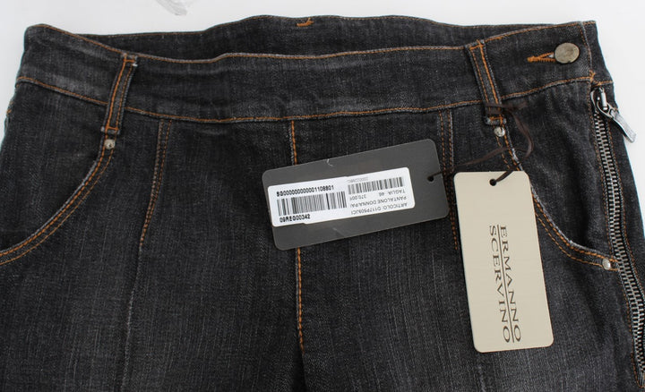 Chic slim fit jeans with grey wash
