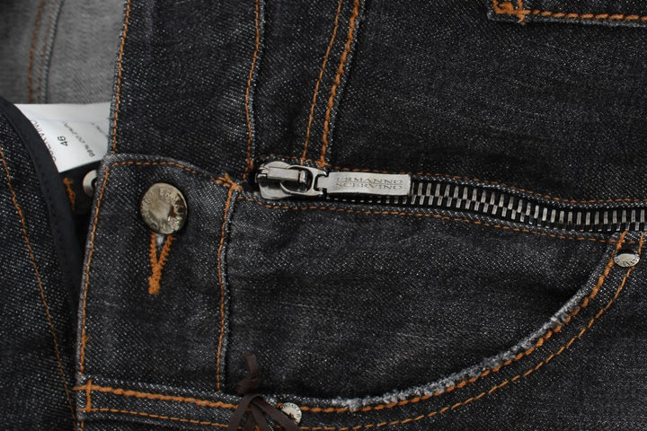 Chic slim fit jeans with grey wash